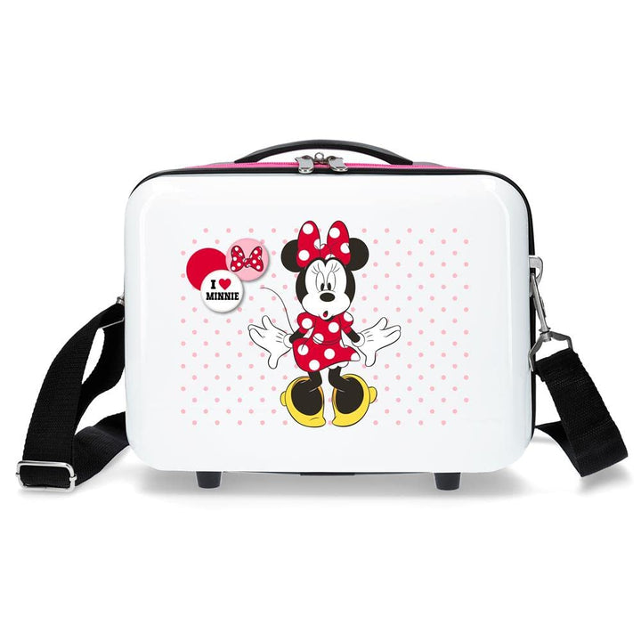 Disney Minnie Enjoy the Day Anpassungsfähiger Schönheitsfall Weiss 66x48x26 cms ABS Gelb Toilettenta