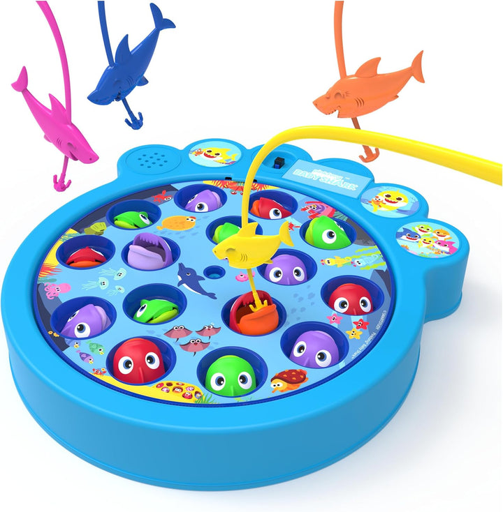 Spin Master Games Pinkfong Baby Shark Let's Go Hunt-Angelspiel – spielt den Baby Shark-Song