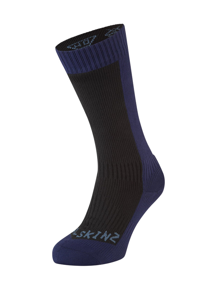 Sealskinz Unisex Kaltes Wasser Wasserdichte Socken Black / Navy Blue S, Black / Navy Blue S