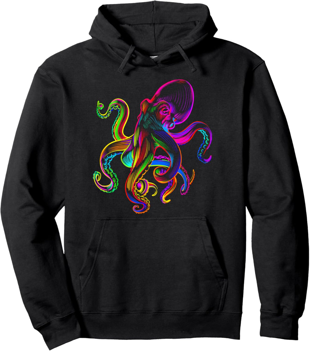 Lustige Oktopus Meeresmonster krakens Quallen Meerestiere Pullover Hoodie