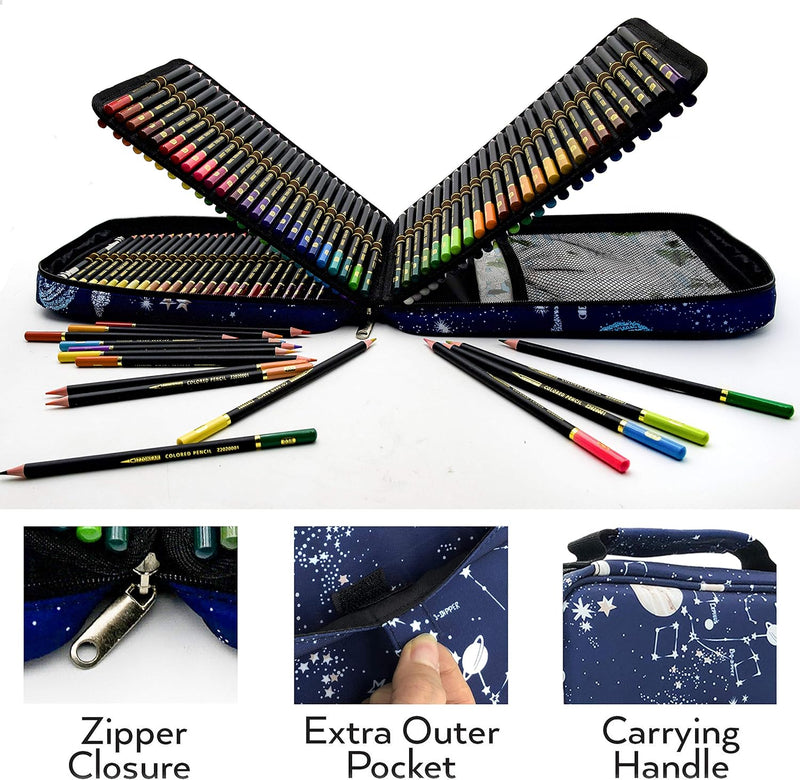 YJYHART 120 Buntstifte Set，Bleistifte Set Zeichenset für Skizzieren und Zeichnen-Zeichenstifte für P