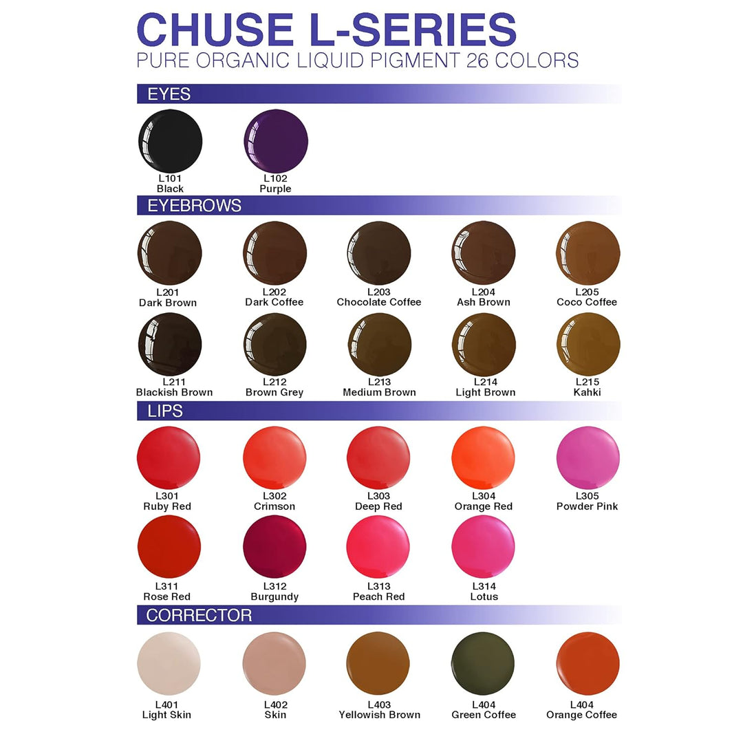 CHUSE PMU Mixing Corrector Pigmente 0,35 oz/10ml (L405 Orange Coffee), Orange
