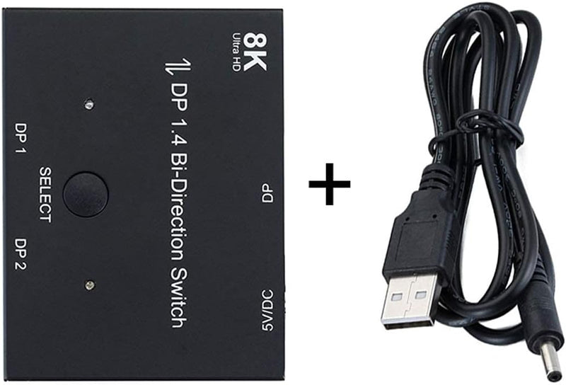 Chenyang DisplayPort Switch 8K DisplayPort Splitter Bidirektion DisplayPort Switcher DisplayPort Swi