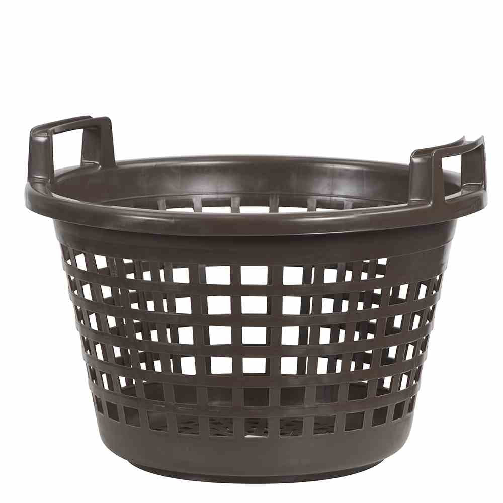 H.G 49628 Kartoffelkorb, braun, 28 kg schwere Qualität, Kunststoff