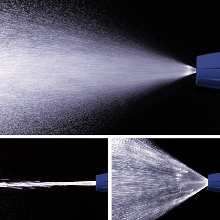 Takagi Trio Giessbrause| 100% Dicht & Tropfsicher | 3 Strahlarten | Gartenbrause | Blau/Weiss, 3.9 x