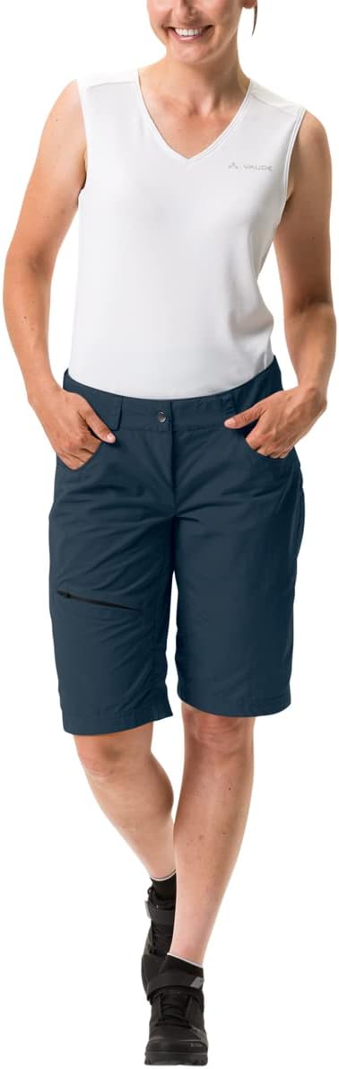 VAUDE Women's Tamaro Shorts II - Fahrradshorts für Damen - inkl. herausnehmbarer Innenhose - atmungs