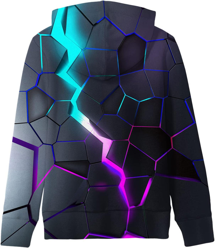 AIDEAONE Jungen Mädchen 3D Hoodie Kapuzenpullover Sweatshirt Mit Kapuze Neu C31 8-11 Jahre, Neu C31