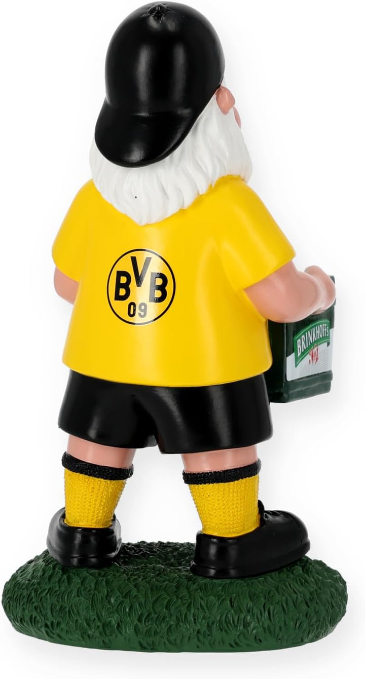 Borussia Dortmund Unisex – Erwachsene BVB Gartenzwerg Bierkasten Edition Kulturbeutel, Schwarz Mit N