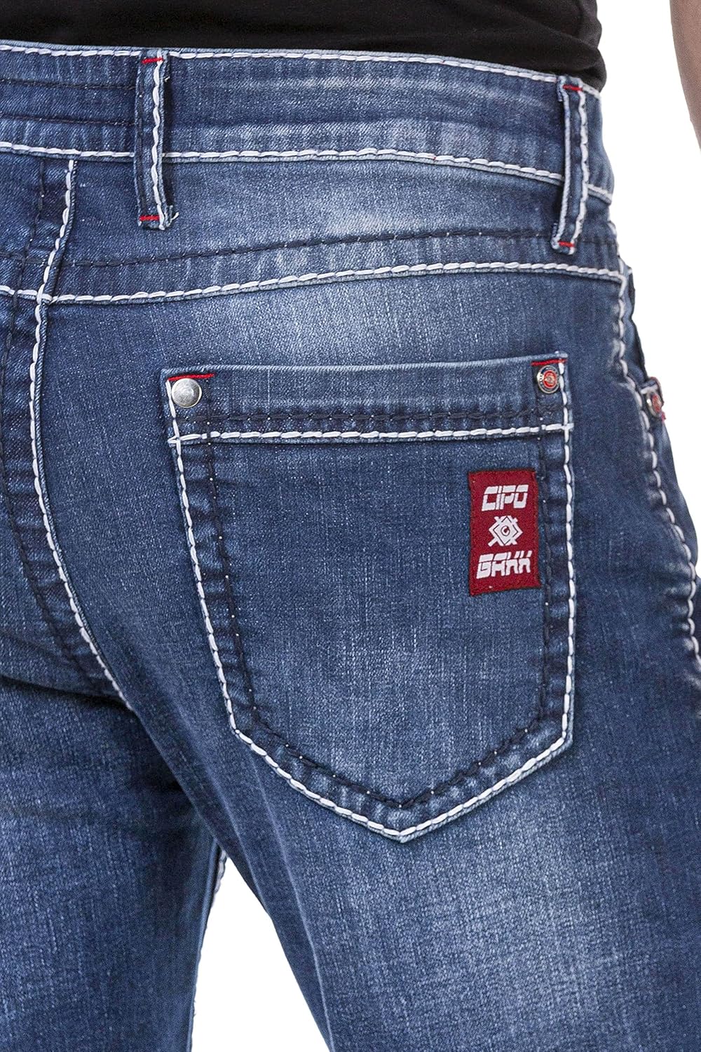 Cipo & Baxx Herren Regular Fit Jeanshose Denim Pants Jeans Hose, Cd704-b