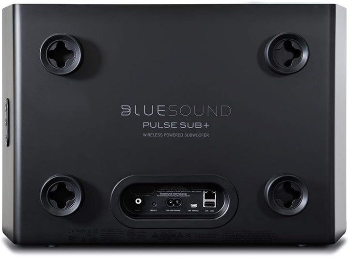 Bluesound Pulse SUB+ kabelloser Aktiv-Subwoofer - Schwarz Black, Black