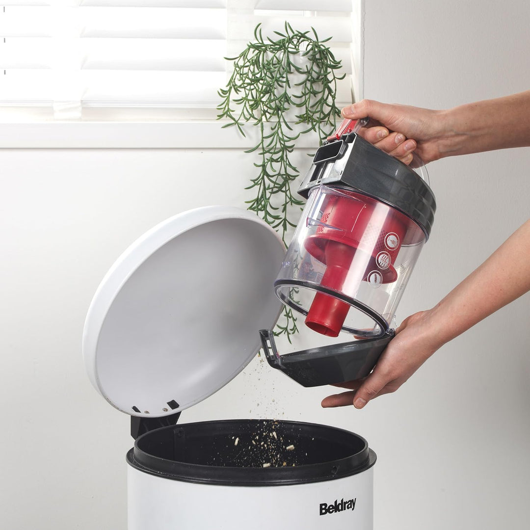 Beldray BEL0700TBVDE kompakter Zylinder-Staubsauger – PET Plus+ beutelloser Vac, leichter Teppichrei