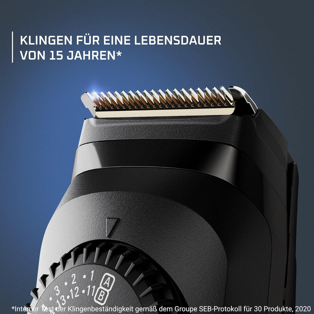 Rowenta Virtuo Bartschneider, 39 Einstellungen für jede Bartlänge (0,5 bis 20 mm), Titan-Klingen, 18