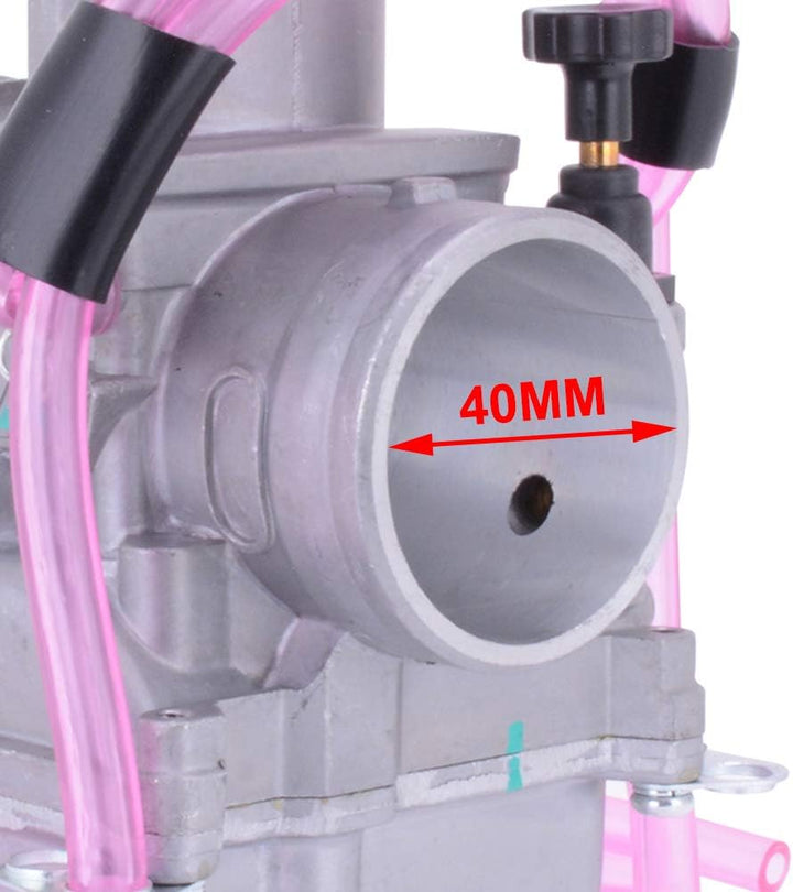 PWK40 40 mm Motorradvergaser, Universal-Motorrad-Vergaser, Choke-Kabel, Ansaugkrümmer, Vergaser für