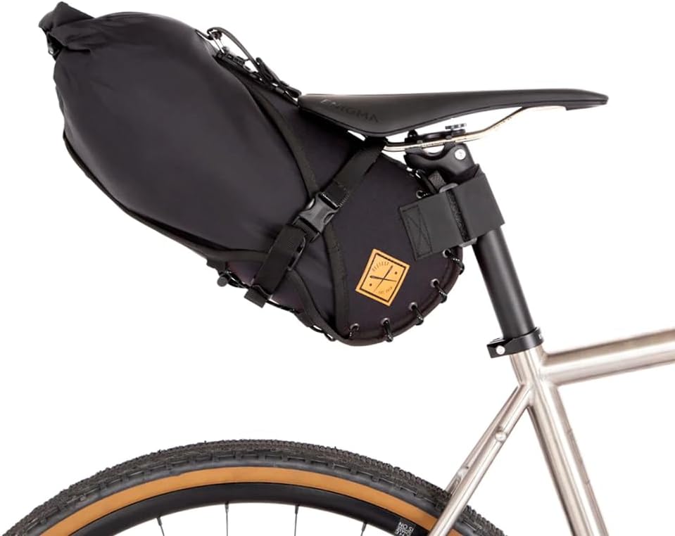 Restrap Big Sattelttasche mit Packsack Sattelholster 8 l Schwarz, 8 l Schwarz