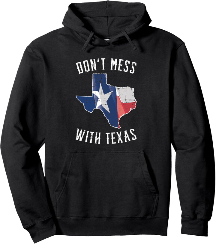Don't Mess With Texas Proud Texan Longhorn Lone Star State Pullover Hoodie