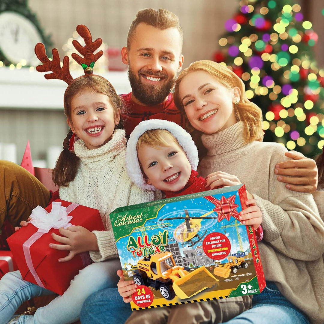 EUCOCO Adventskalender Auto Kinder 2023, Spielzeug ab 2 3 4 5 6 Jahre Junge Weihnachtskalender Kinde