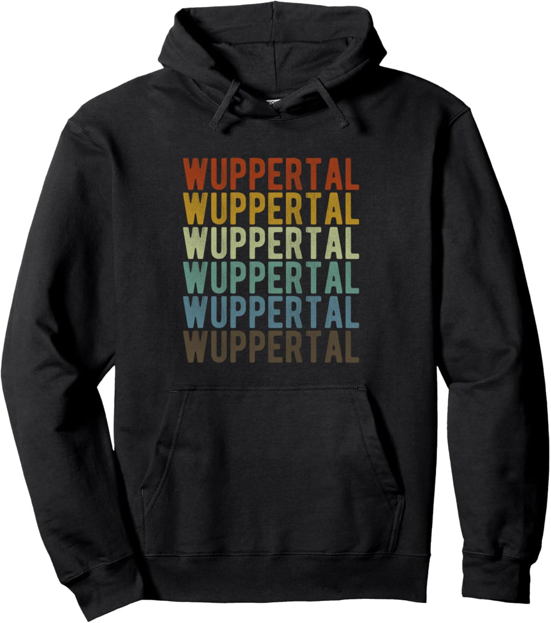 Wuppertal Stadt Retro Vintage Pullover Hoodie