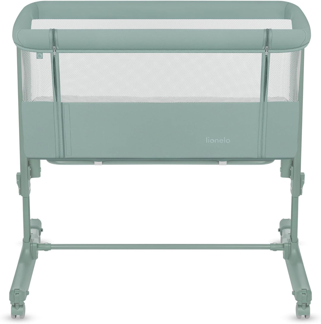 Lionelo Aurora 3 in 1 Babybett bis 9 kg, Beistellbett, Wiege, Höhenverstellug und Einstellung der Ne