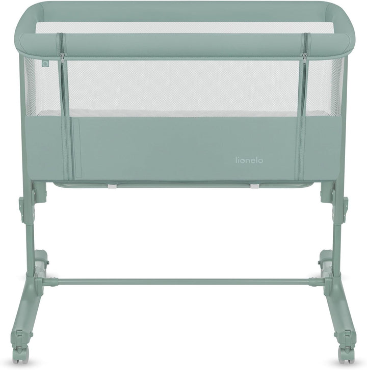 Lionelo Aurora 3 in 1 Babybett bis 9 kg, Beistellbett, Wiege, Höhenverstellug und Einstellung der Ne