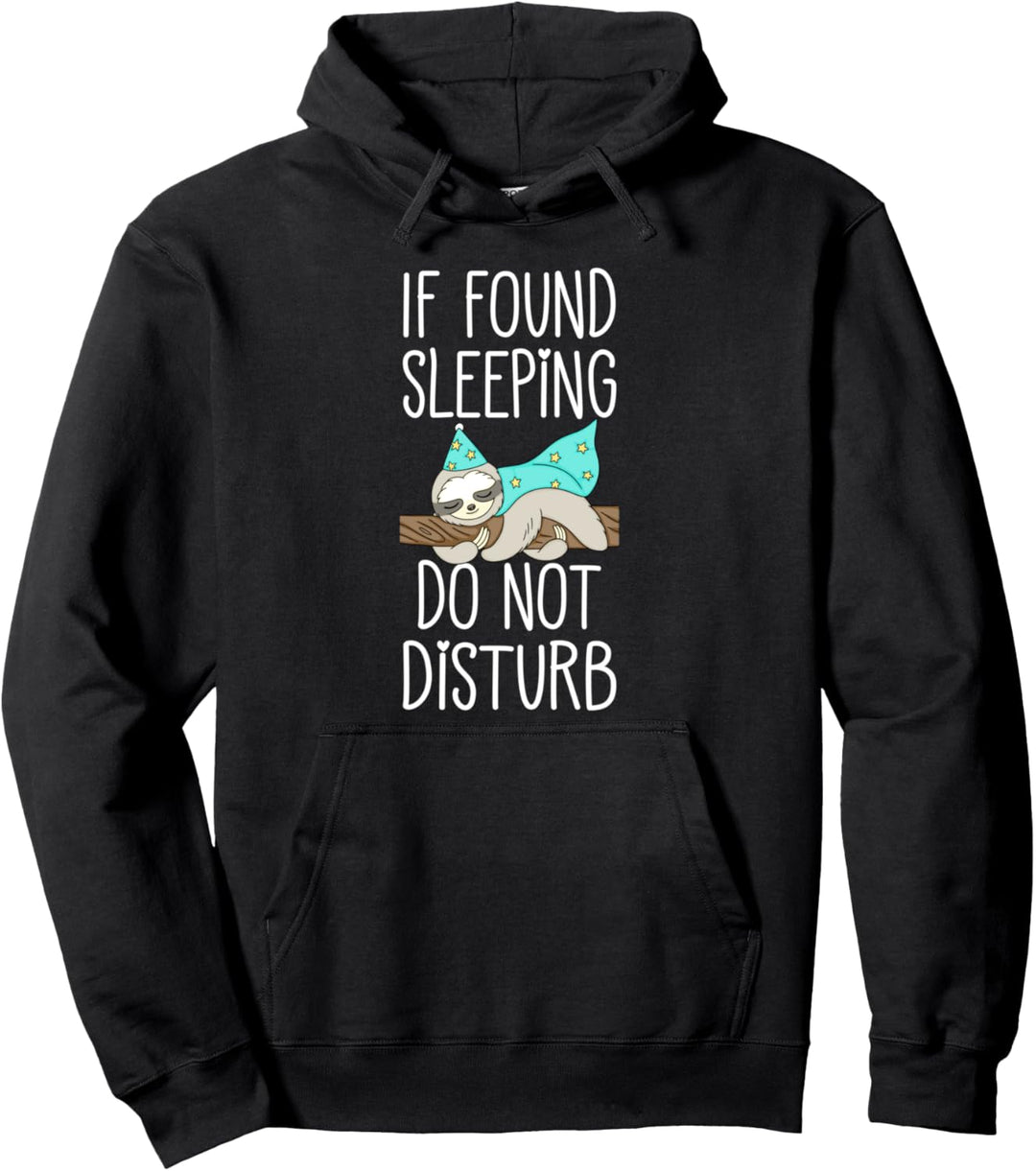 Kids Pajamas for Girls Top Pajama Gift Funny Sleeping Sloth Pullover Hoodie