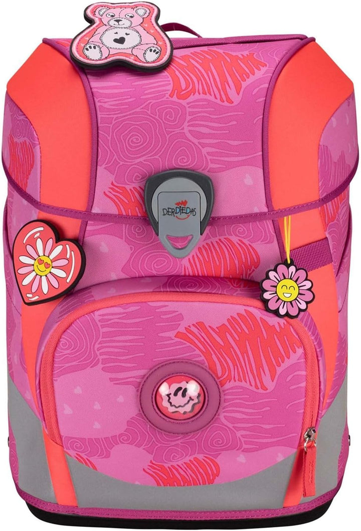 DerDieDas ErgoFlex Tiny Schulranzenset 5-teilig Roses