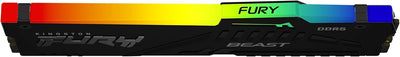 Kingston Fury Beast DDR5 RGB 32GB 5600MT/s DDR5 CL40 DIMM Desktop Gaming Speicher Einzelnes Modul -