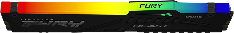 Kingston Fury Beast DDR5 RGB 32GB 5600MT/s DDR5 CL40 DIMM Desktop Gaming Speicher Einzelnes Modul -