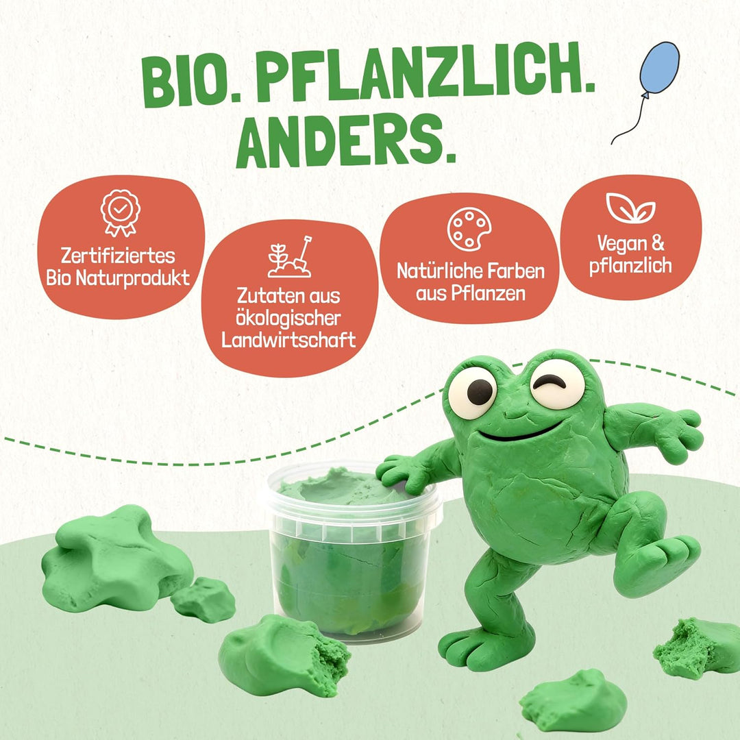 Easy-Knete – Vegane Bio-Spielknete für Kinder – Extra weiche, leicht formbare & lufttrocknende Knete