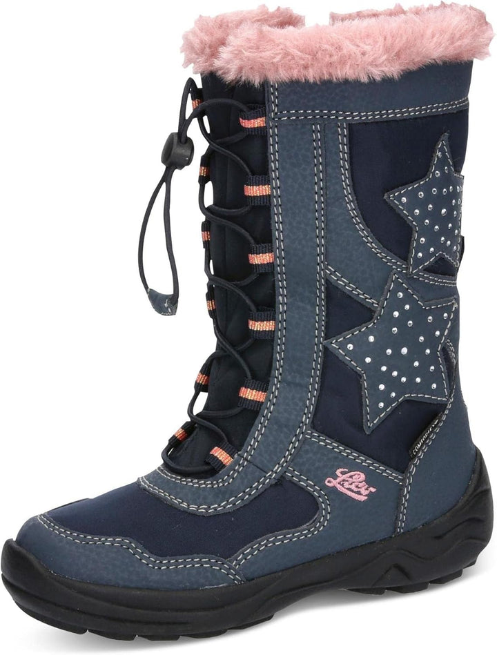 Lico Mädchen Cathrin Schneestiefel 41 EU Marine Rosa, 41 EU Marine Rosa