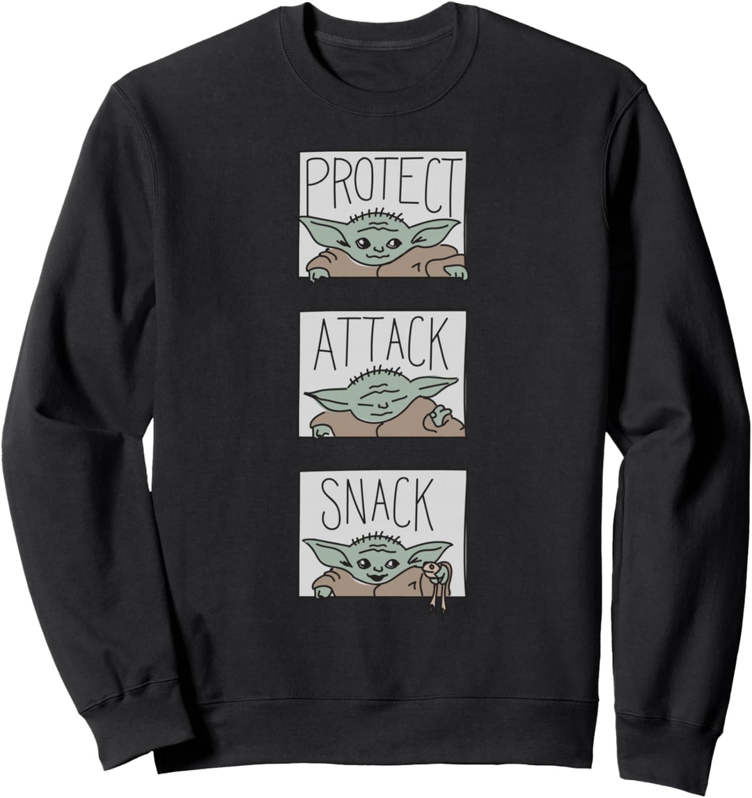 Star Wars The Mandalorian The Child Protect Attack Snack Sweatshirt