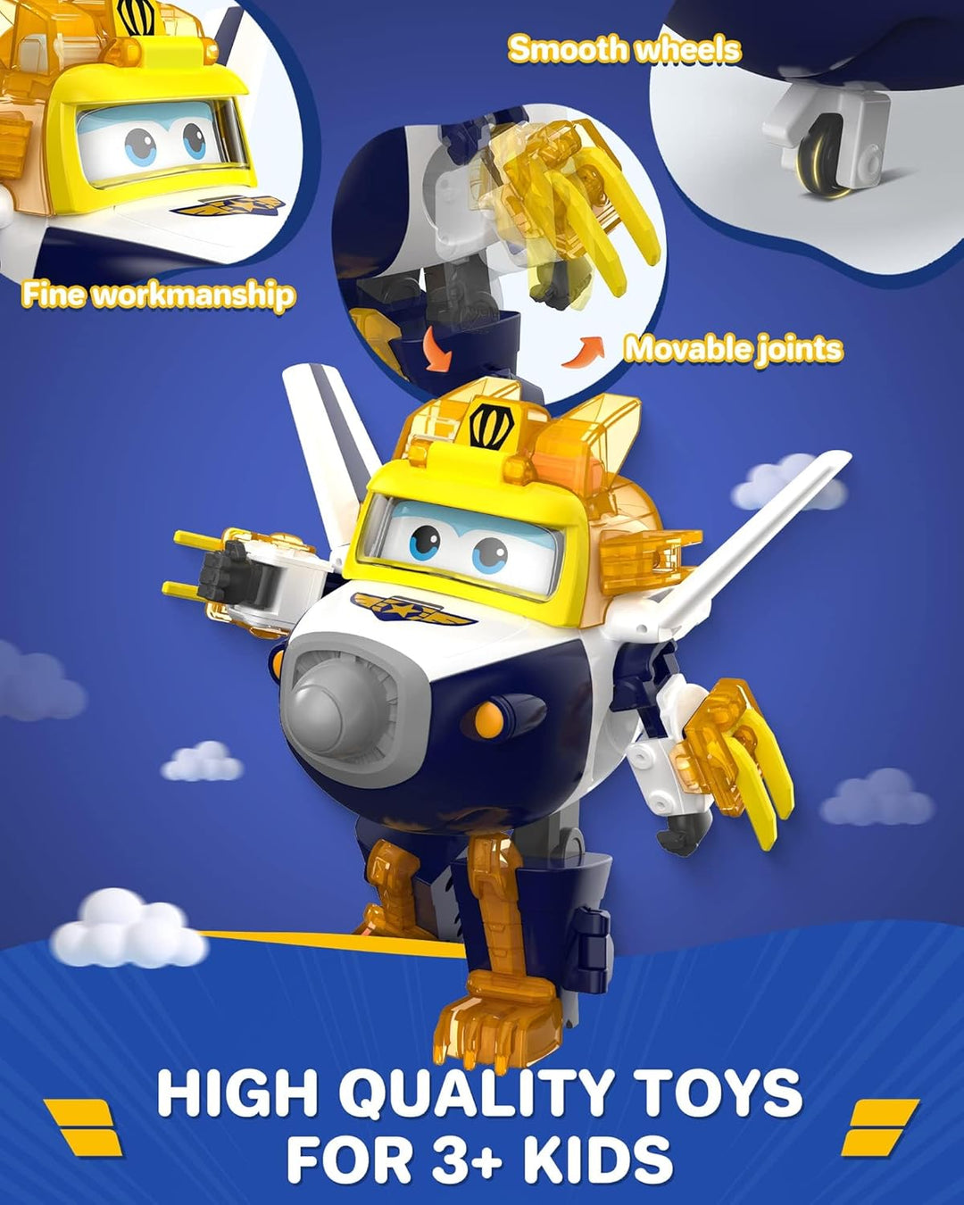 Super Wings EU760965 - Transforming Paul & Animal Power Ball, ca. 12,7 cm grosse verwandelbare Spiel