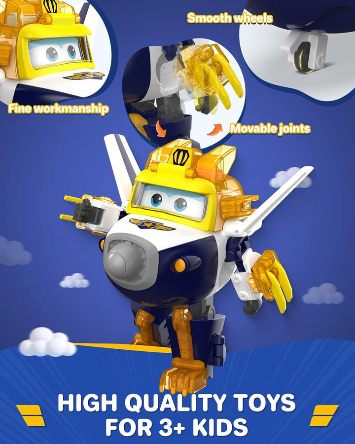 Super Wings EU760965 - Transforming Paul & Animal Power Ball, ca. 12,7 cm grosse verwandelbare Spiel