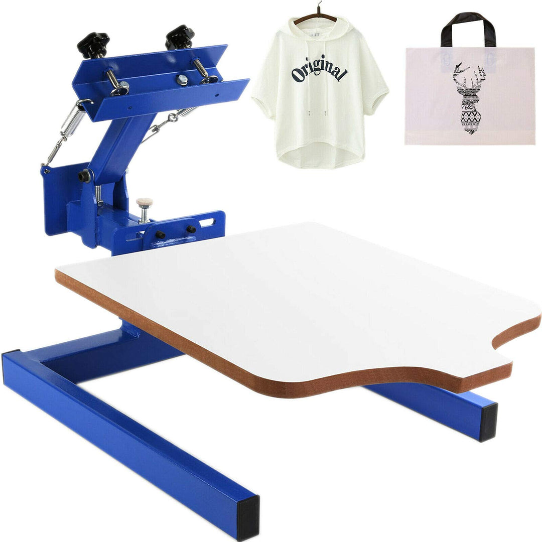 SDKEHUI Siebdruckmaschine 45x55cm Silk Screen Printing Machine 1 Farbe 1 Station Siebdruckmaschine D