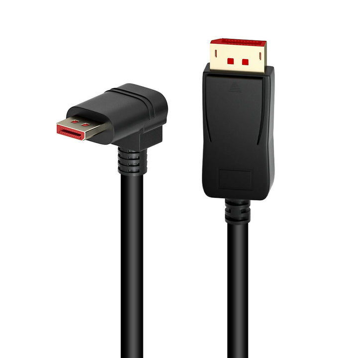 BolAAzuL 90 Grad Displayport 1,4-Kabel Abwärts DP Kabel, unten abgewinkeltes Displayport Kabel 1,8M