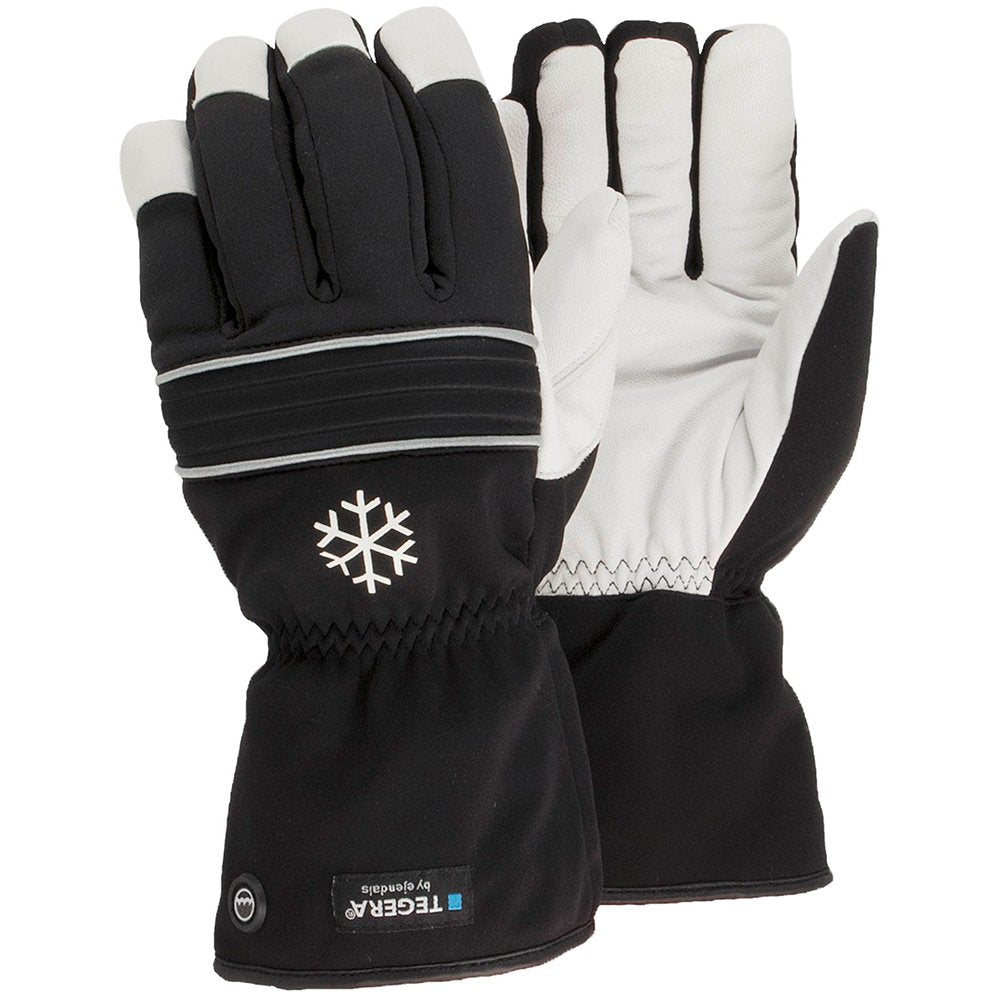 Ejendals Lederhandschuh Tegera 296, Grösse 9, 1 Stück, schwarz/weiss, 296-9, 9