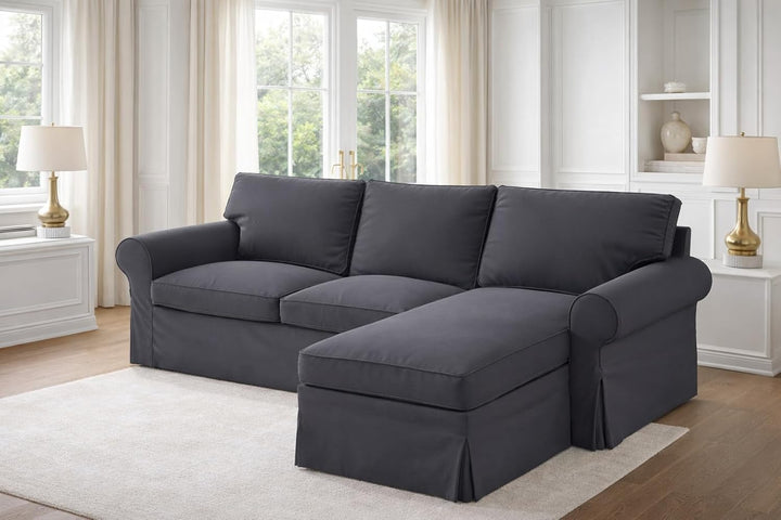 HomeTown Market Strapazierfähiger Sofabezug Ersatz kompatibel für IKEA Ektorp Sofa Cover. Slipcover