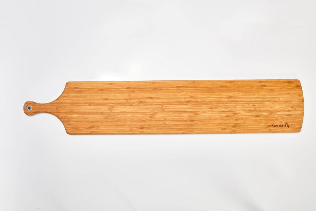 smokemax® XL - Long Version Servierbrett (ca. 100x22x2cm), Schneidebrett, Designbrett aus Bambusholz