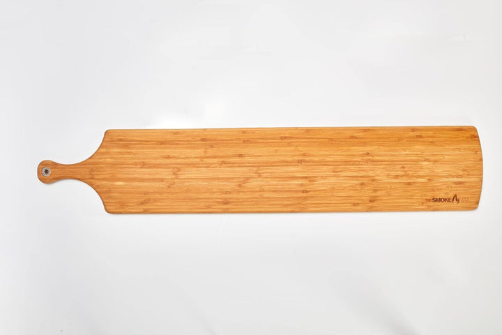 smokemax® XL - Long Version Servierbrett (ca. 100x22x2cm), Schneidebrett, Designbrett aus Bambusholz