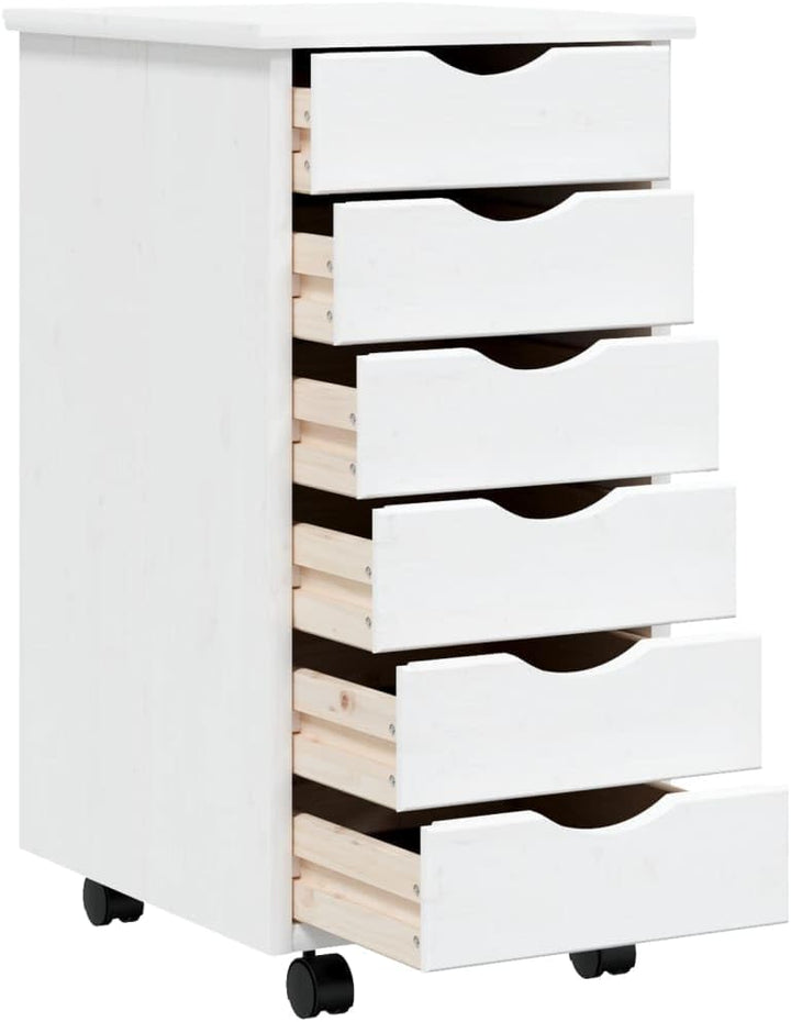 Tidyard Rollschrank mit Schubladen Rollcontainer Büroschrank Aktenschrank Bürocontainer Schrank Büro