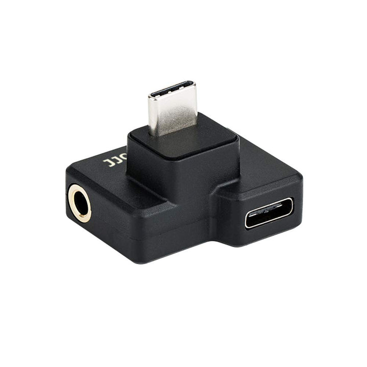 JJC 3,5 mm/USB-C Adapter für DJI Osmo Action Kamera, 3,5mm Mikrofon TRS Stecker für Externes Mikrofo