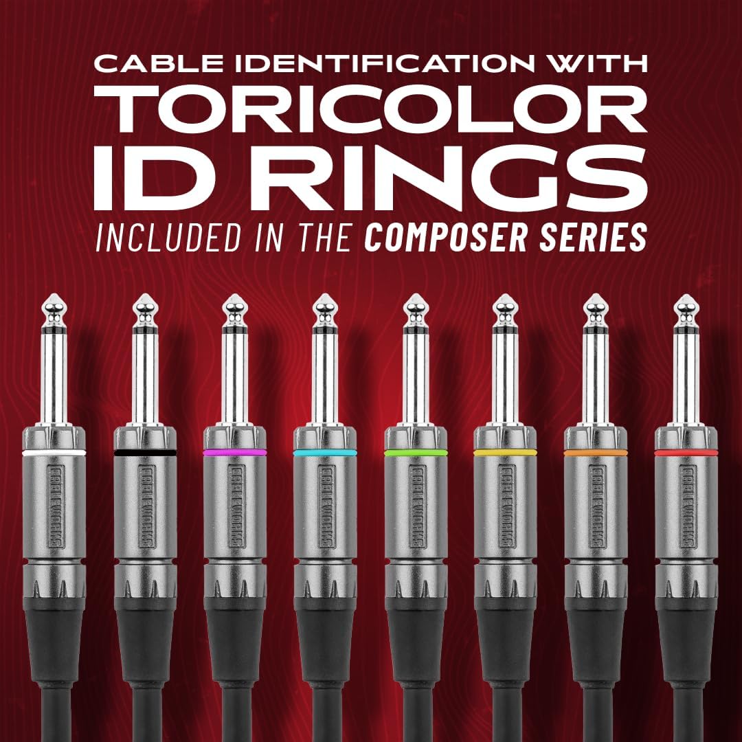 Gator Cableworks GCWC-INS-30RA Composer 30 Foot 9m Strt to RA – Hochwertiges Audiokabel für professi