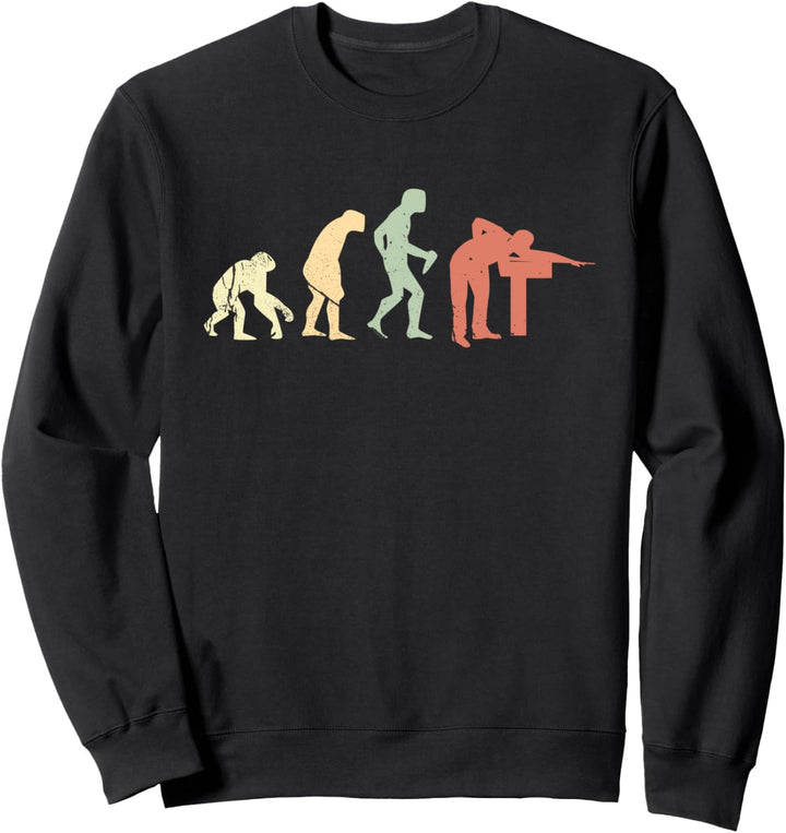 Retro Billard Evolution Vintage Geschenk Billardspiel Sweatshirt