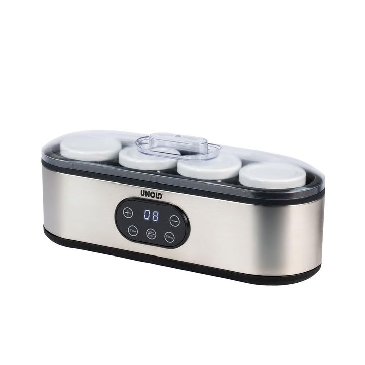 Unold Joghurtbereiter Jogi | 4 Behälter à 180 ml für hausgemachten Joghurt | Einfache Joghurtbereitu