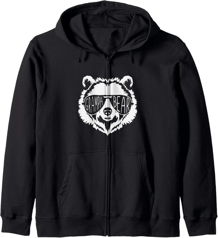 grampa Bear Face with Sunglasses Kapuzenjacke