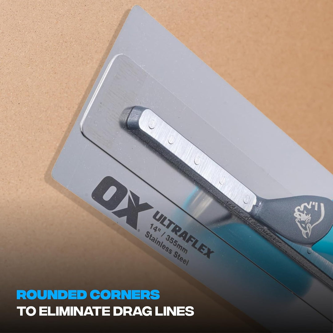 OX Pro UltraFlex Finishing Trowel 18in / 455 x 110 mm, 18in / 455 x 110 mm