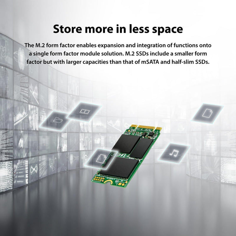 TRANSCEND 430S M.2 512 GB Serial ATA III 3D NAND, 2242 , 42 mm, Wireless 512GB 512G, 512GB 512G