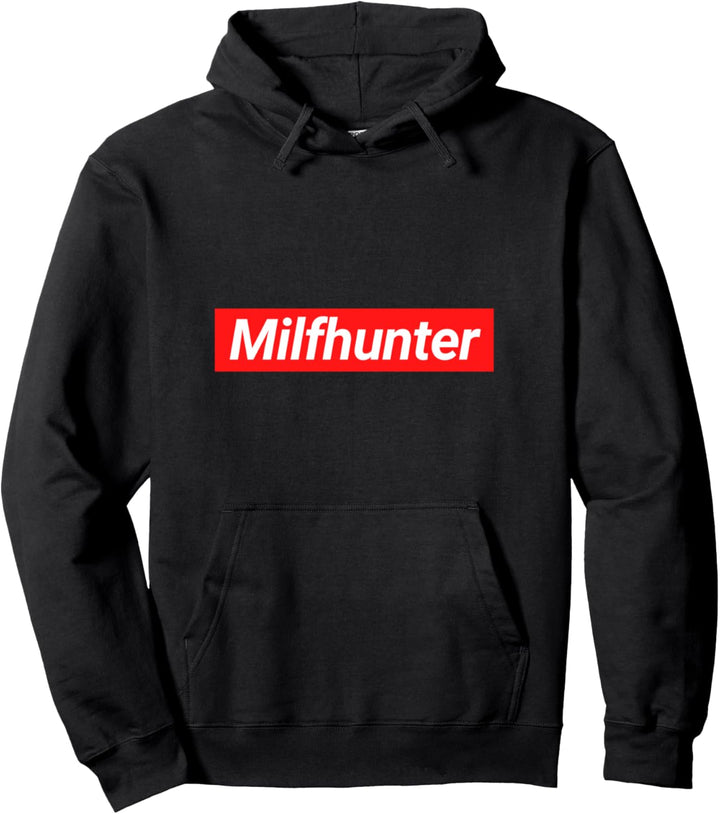 Milfhunter I Lustiges Sexy Frauen Hot Mum Mom Checker Motiv Pullover Hoodie