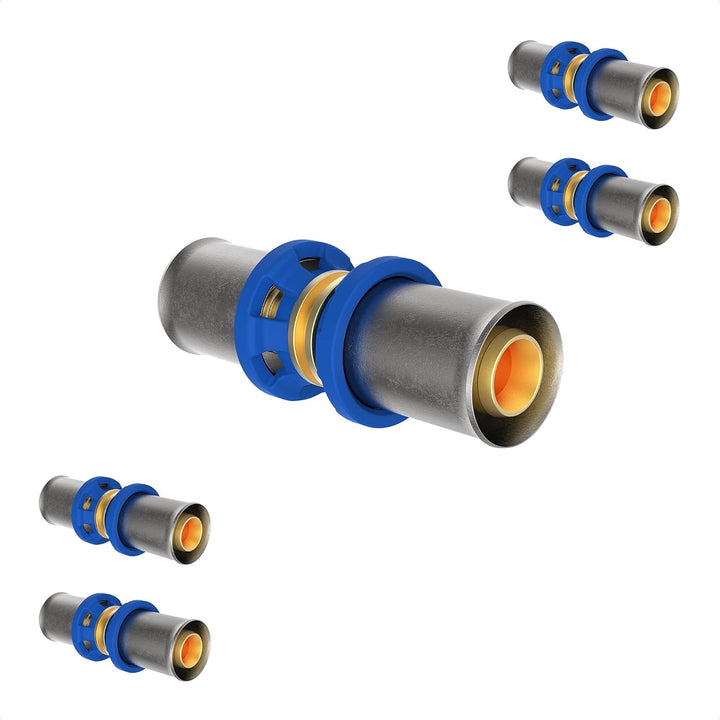KIRCHHOFF | MSVR Rohr | 5er Set | Pressfitting 16 mm | Aluverbundrohr | für Heizung | Fussbodenheizu
