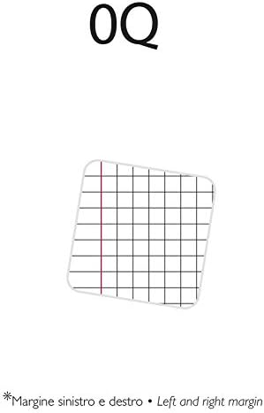 Pigna, Maxi MONOCROMO GRÜN, 80 Seiten + Deckblatt, Recyclingpapier, 8 Fächer, innen 0Q, 5 mm Quadrat