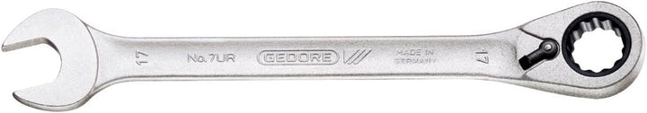 GEDORE 1500 CT1-7 URA Satz Maulschlüssel mit Ringratsche umschaltbar in Check-Tool-Modul, 1 Stück